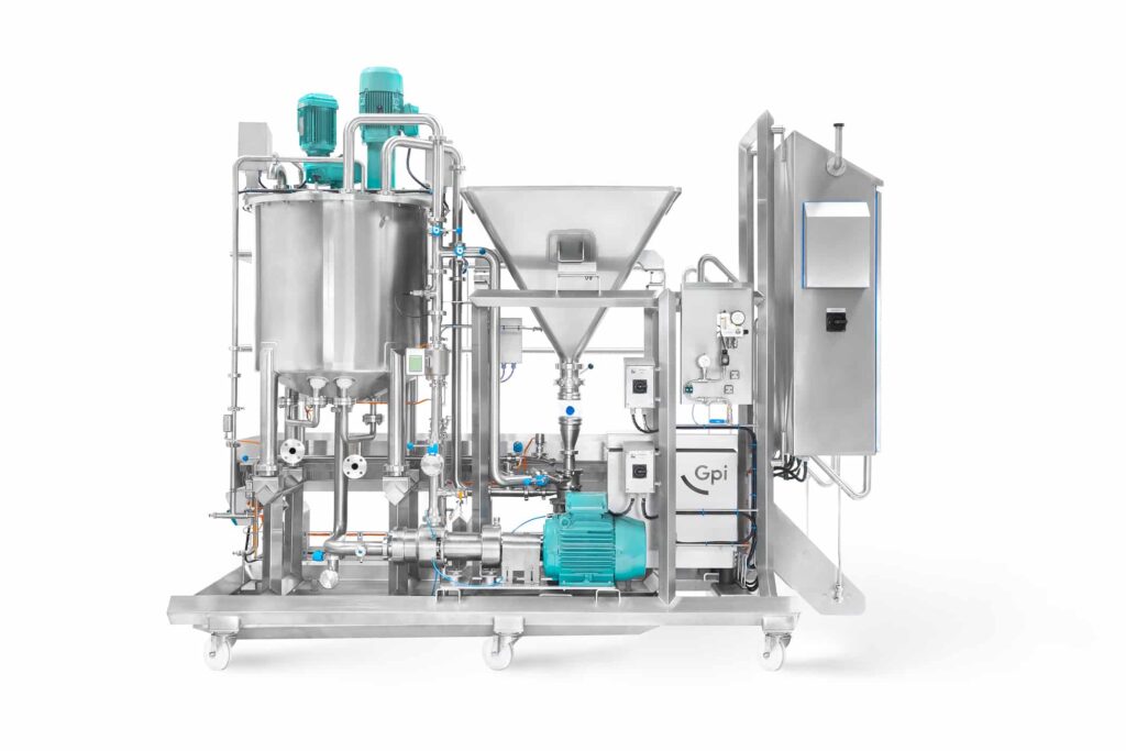 Skid-montiertes Prozesssystem für die Herstellung von Saucen und Gewürzen in der Lebensmittelindustrie